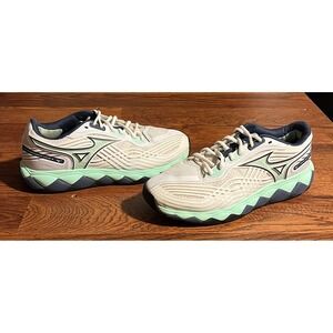 Mizuno Wave Enforce Tour AC White Navy Mint Tennis Shoes Mens 9.5